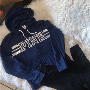 Victoria’s Secret pink hoodie jacket sz s nwot